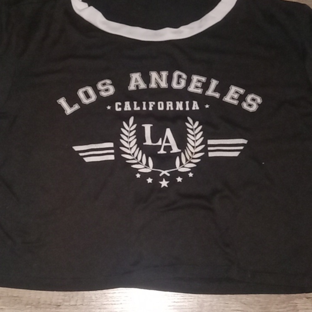 Black crop top, women's medium
